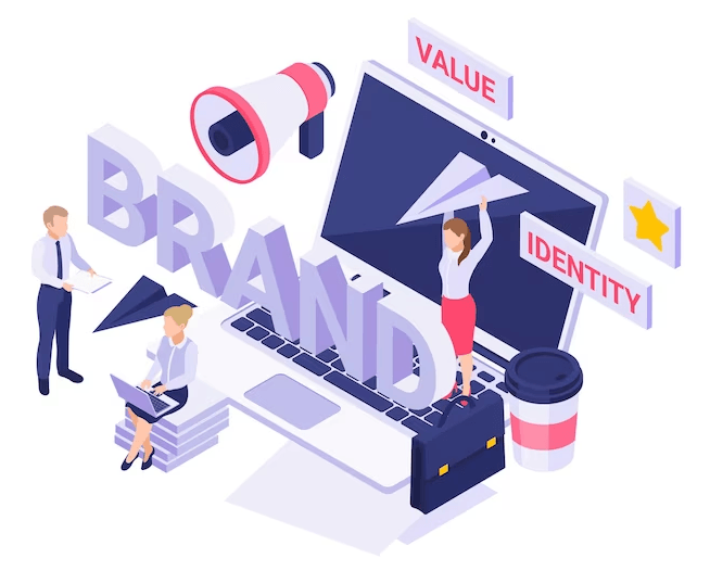 Brand identity mood board with logo sketches and color samples